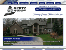 Tablet Screenshot of gertzbuilding.com